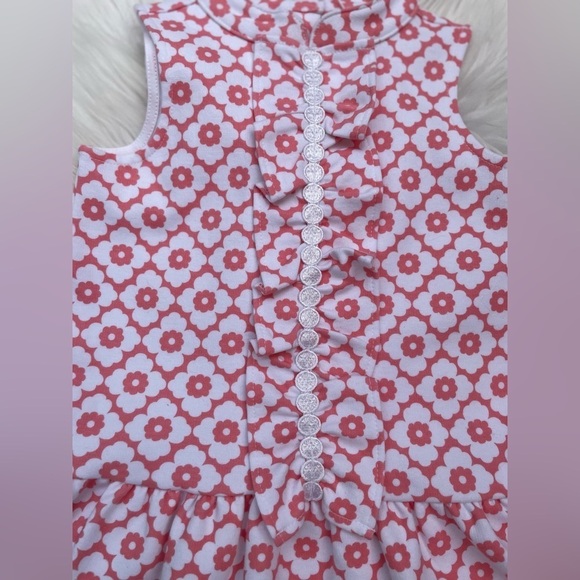 NWT - Janie and Jack - Geometric Floral Ponte Dress - Size 2T - Picture 3 of 6